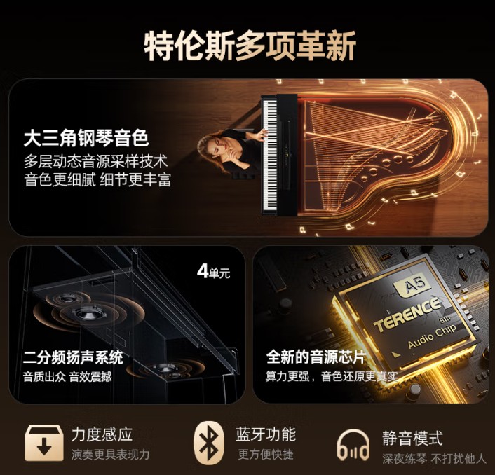 鋼琴革命者的選擇｜特倫斯數碼鋼琴E55重新定義智能樂器標準
